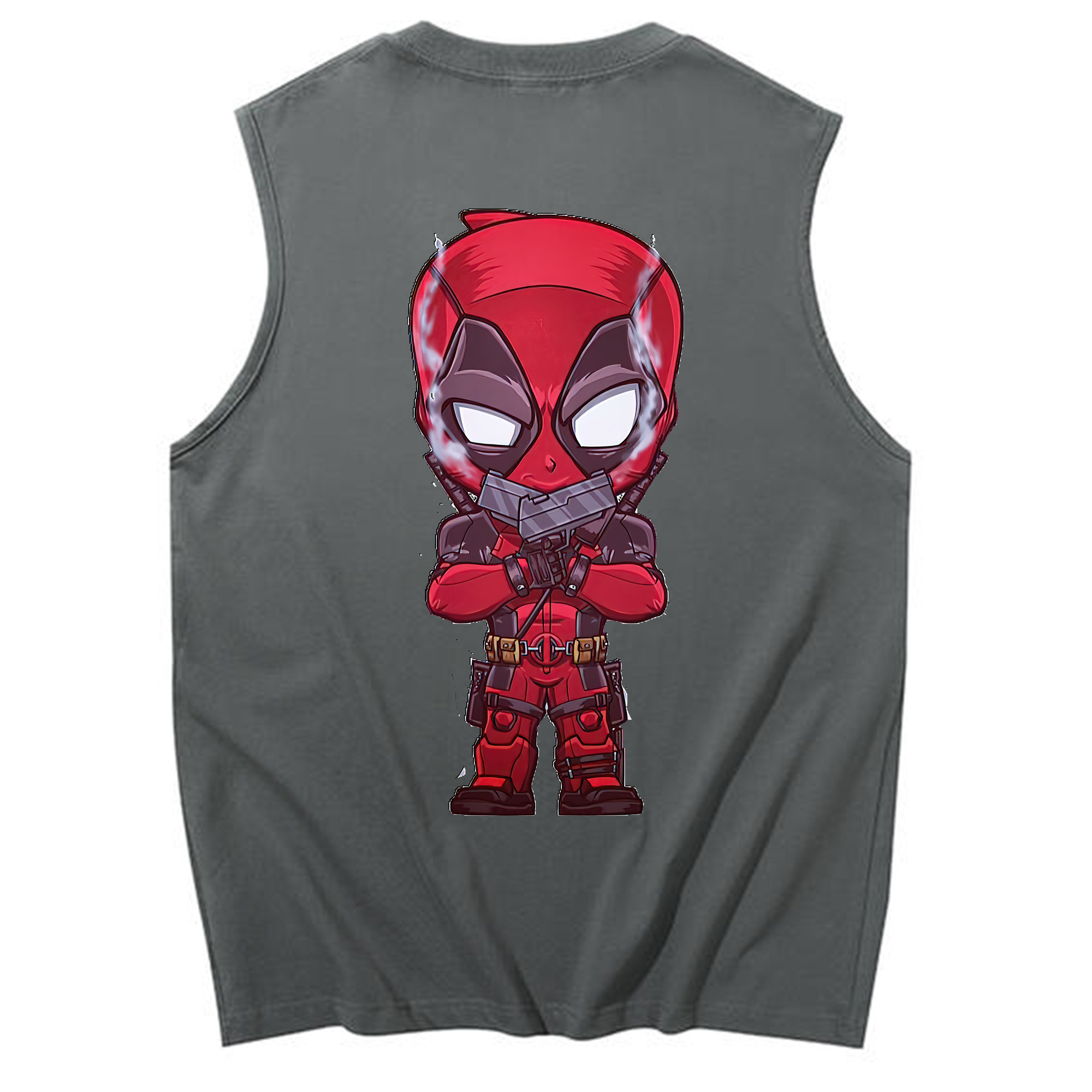 （画像用） Deadpool デッドプール コットン100％タンクトップ（背面プリント）
